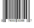 Barcode Image for UPC code 079000003557