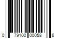 Barcode Image for UPC code 079100000586. Product Name: 