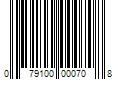 Barcode Image for UPC code 079100000708