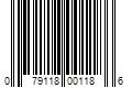 Barcode Image for UPC code 079118001186