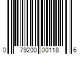 Barcode Image for UPC code 079200001186. Product Name: 