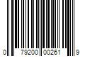 Barcode Image for UPC code 079200002619