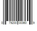 Barcode Image for UPC code 079200003609