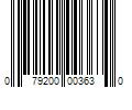 Barcode Image for UPC code 079200003630