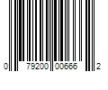 Barcode Image for UPC code 079200006662