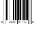 Barcode Image for UPC code 079200007850