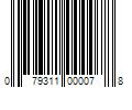 Barcode Image for UPC code 079311000078