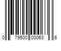 Barcode Image for UPC code 079500000636