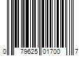 Barcode Image for UPC code 079625017007