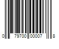 Barcode Image for UPC code 079700000078. Product Name: 