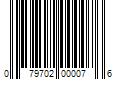 Barcode Image for UPC code 079702000076