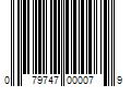 Barcode Image for UPC code 079747000079