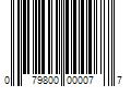 Barcode Image for UPC code 079800000077