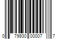 Barcode Image for UPC code 079930000077