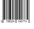 Barcode Image for UPC code 0799304040774