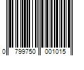 Barcode Image for UPC code 0799750001015