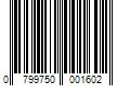 Barcode Image for UPC code 0799750001602