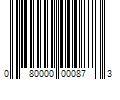 Barcode Image for UPC code 080000000873