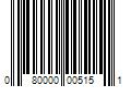 Barcode Image for UPC code 080000005151