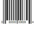 Barcode Image for UPC code 080000006394