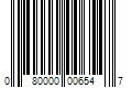 Barcode Image for UPC code 080000006547