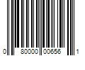 Barcode Image for UPC code 080000006561