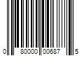 Barcode Image for UPC code 080000006875