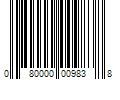 Barcode Image for UPC code 080000009838