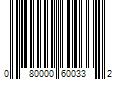 Barcode Image for UPC code 080000600332