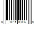 Barcode Image for UPC code 080011000060