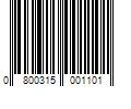 Barcode Image for UPC code 0800315001101