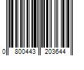 Barcode Image for UPC code 0800443203644