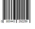 Barcode Image for UPC code 0800443292259