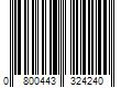 Barcode Image for UPC code 0800443324240