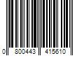 Barcode Image for UPC code 0800443415610