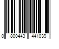 Barcode Image for UPC code 0800443441039