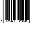 Barcode Image for UPC code 0800443474648