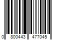 Barcode Image for UPC code 0800443477045