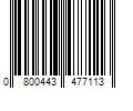 Barcode Image for UPC code 0800443477113