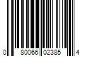 Barcode Image for UPC code 080066023854