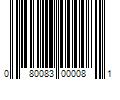 Barcode Image for UPC code 080083000081