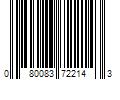 Barcode Image for UPC code 080083722143