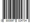 Barcode Image for UPC code 0800897024734