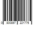 Barcode Image for UPC code 0800897221775