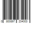 Barcode Image for UPC code 0800897234003