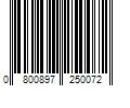 Barcode Image for UPC code 0800897250072