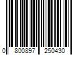 Barcode Image for UPC code 0800897250430