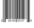 Barcode Image for UPC code 080100001275. Product Name: 