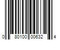 Barcode Image for UPC code 080100006324