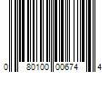 Barcode Image for UPC code 080100006744